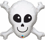 Folie doodshoofd 81cm excl. helium