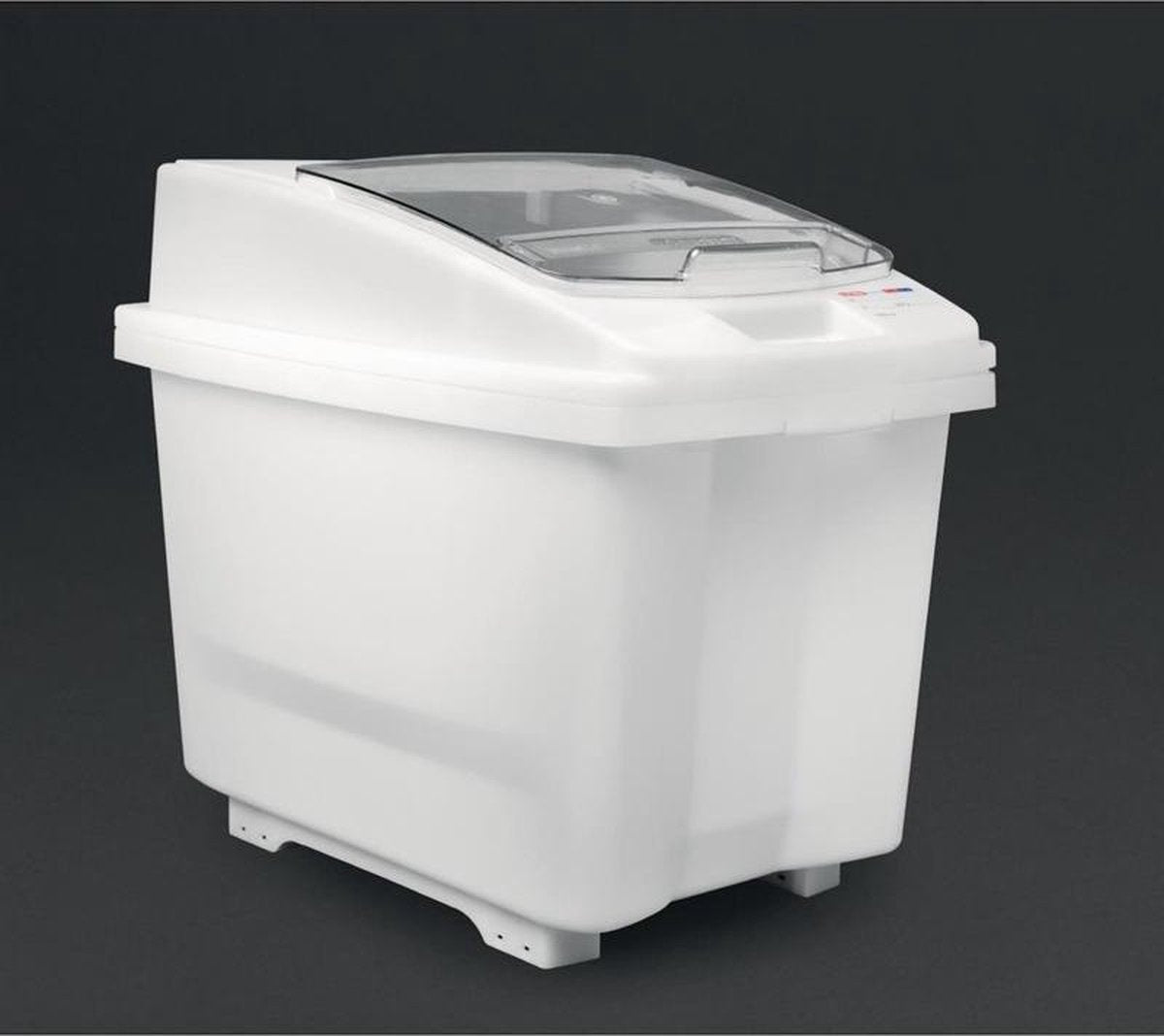 Araven transparante ingrediëntenbak met wielen 80L