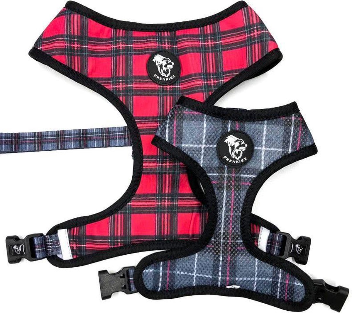 Frenkiez Reversible Harness BarkBerry red