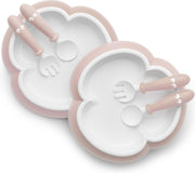 BABYBJÖRN Babybord Lepel en Vork set van 2 - Pastelroze