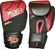 Bokshandschoen Starpro gel | rood-zwart - Product Kleur: donkerrood / zwart / Product Maat: 16OZ