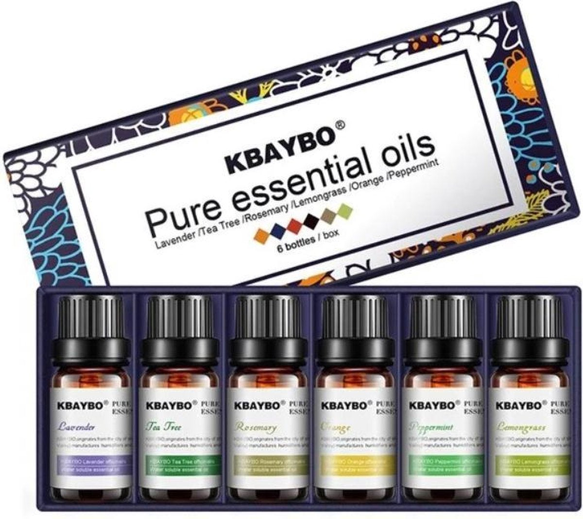 Jumalu 6 Etherische Oliën 100% Puur en Natuurlijk Geschikt voor Geurverspreider - Essentiële Olie Set - Aroma Diffuser