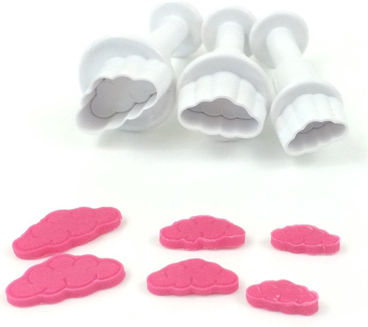 Dekofee Mini Plunger Uitsteker Wolk set/3