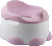 Bumbo Step 'n Potty Cradle Pink - Toilet Trainer- Brilverkleiner met Opstapje -Toilet Bril Zitje - 3 in 1 WC Potje -WC Zindelijkheids Training voor Jongens/Meisjes - Urinoirs voor Kind/Peuter van 2 tot 7 jaar - Wit met Roze - WC Verkleiner