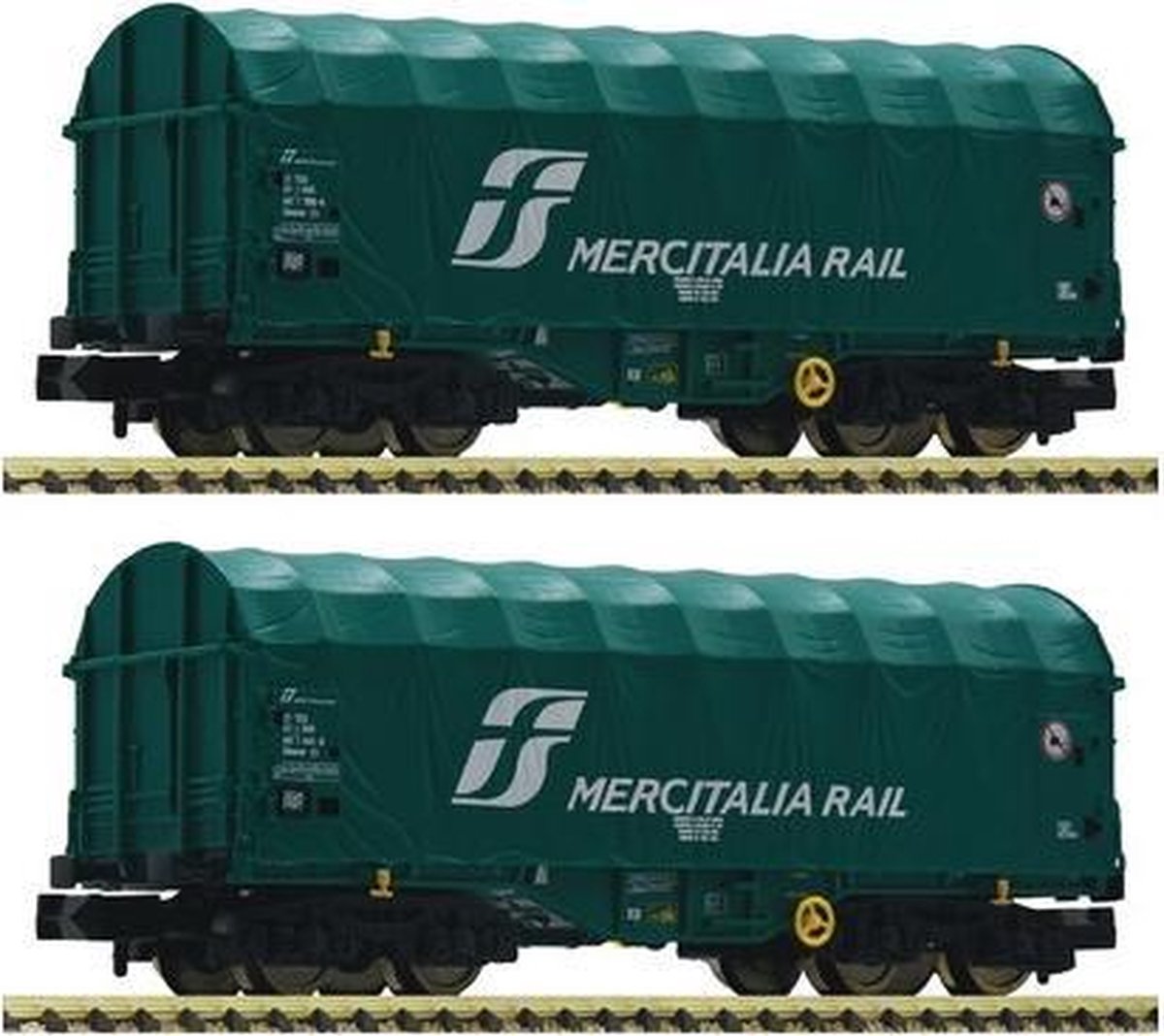 Fleischmann 837928 2-delig Set: schuifhuifwagens