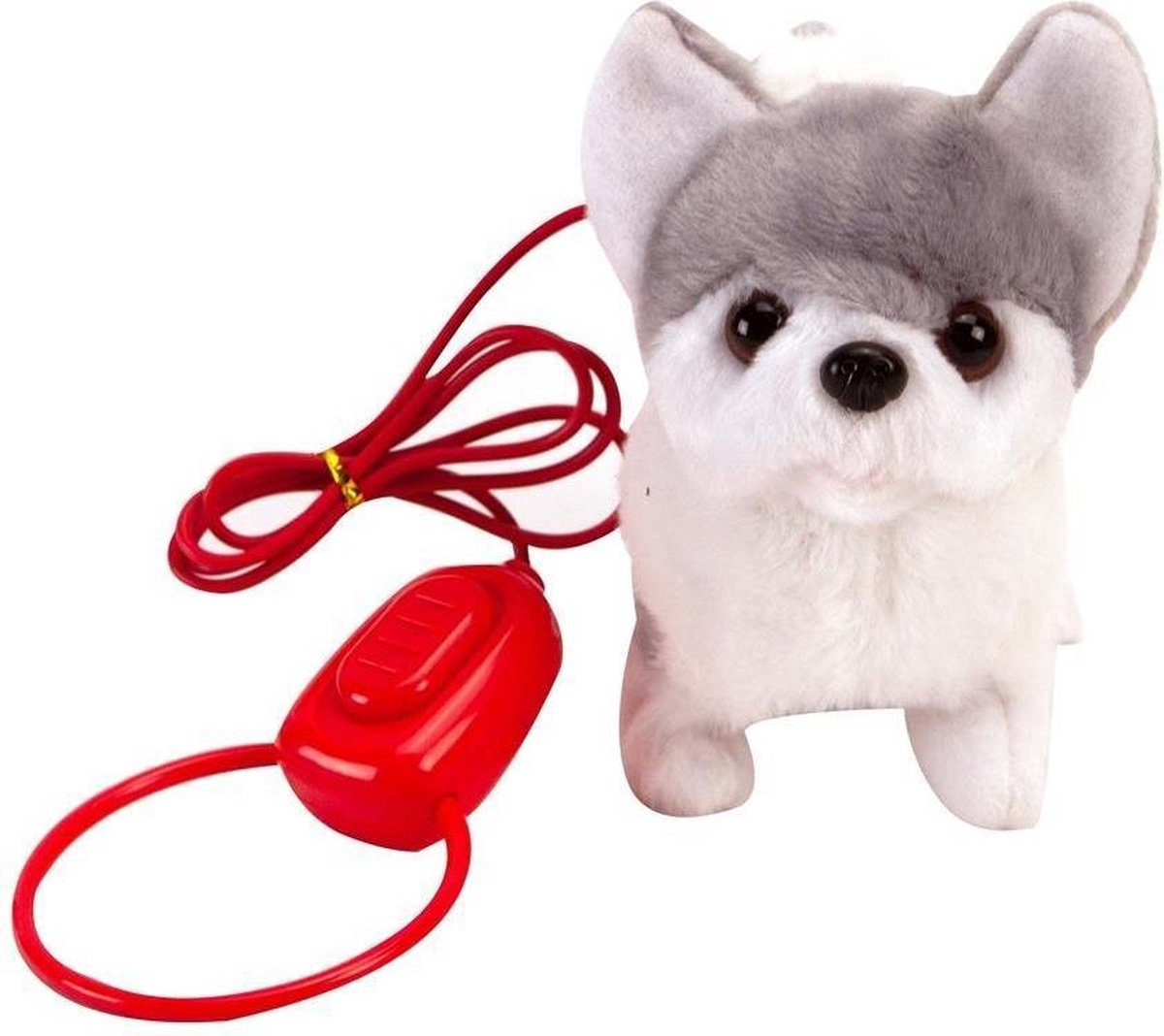 Loop en Blaf Pluche Hondje Assorti