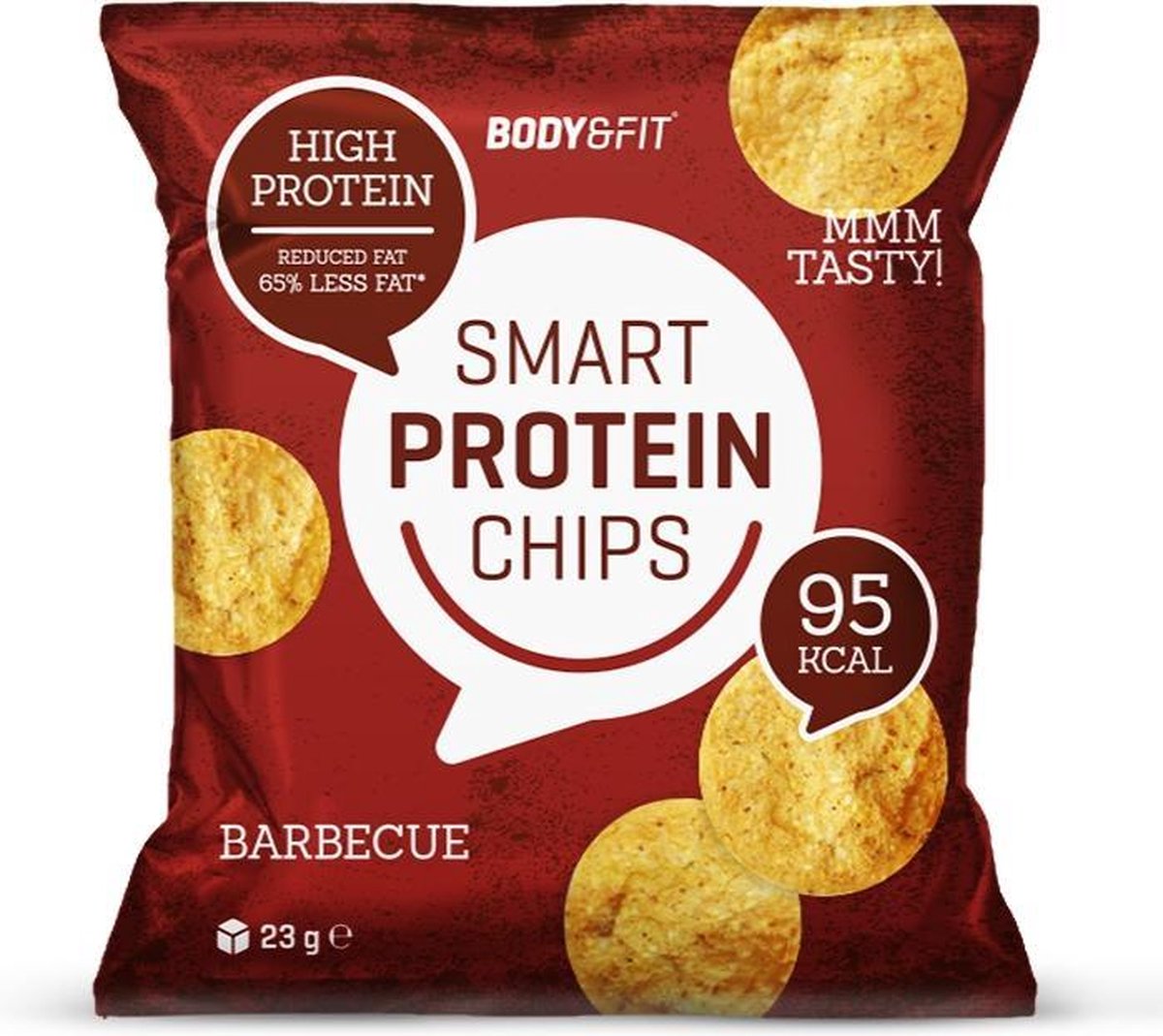 Body & Fit Smart Chips - Minder vet & koolhydraten - Eiwitrijk - 1 box (12 zakjes) - Barbecue