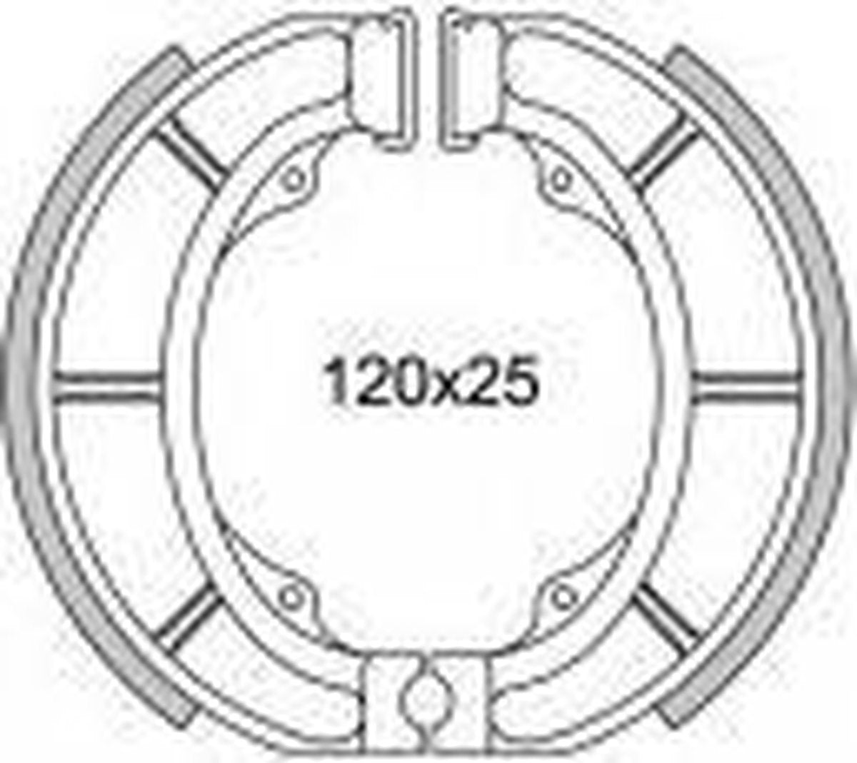 Remsegmentset Newfren GF1233 Suzuki CP50 - Derby Vamos - Voor/Achter