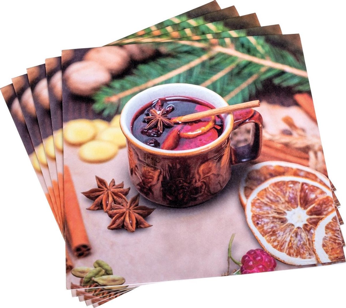 Tib Servetten Glühwein 33 X 33 Cm Papier 20 Stuks