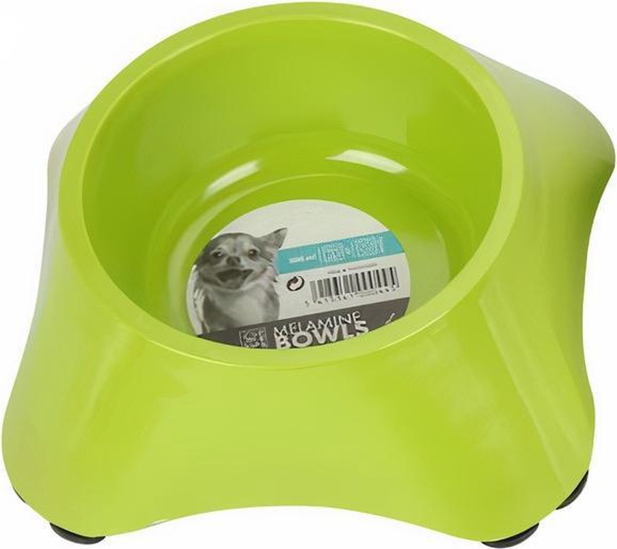 M-pets Voer- En Drinkbak 450 Ml 23 X 9 Cm Groen