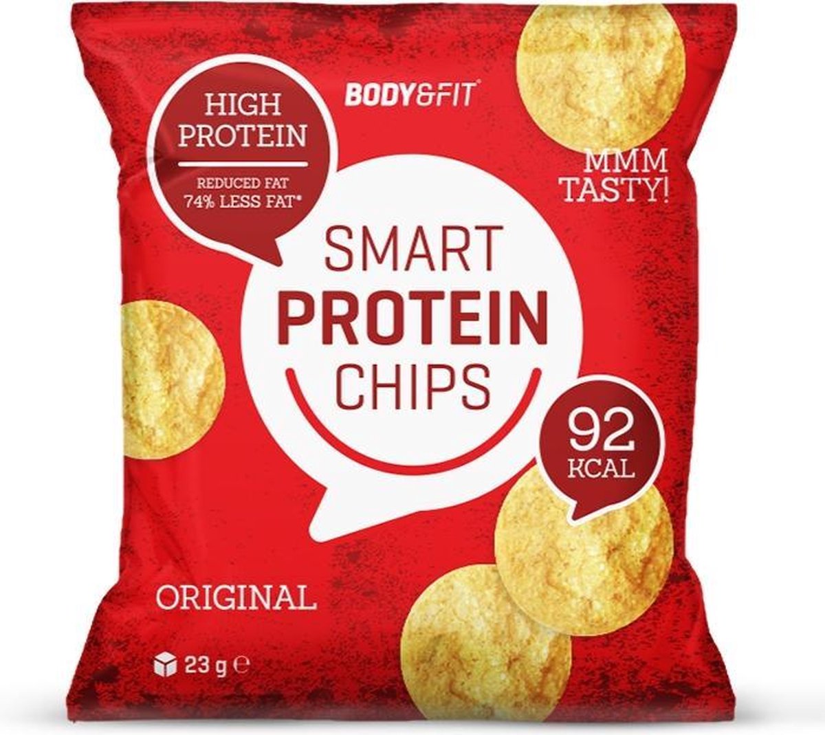 Body & Fit Smart Chips - Minder vet & koolhydraten - Eiwitrijk - 1 box (12 zakjes) - Naturel