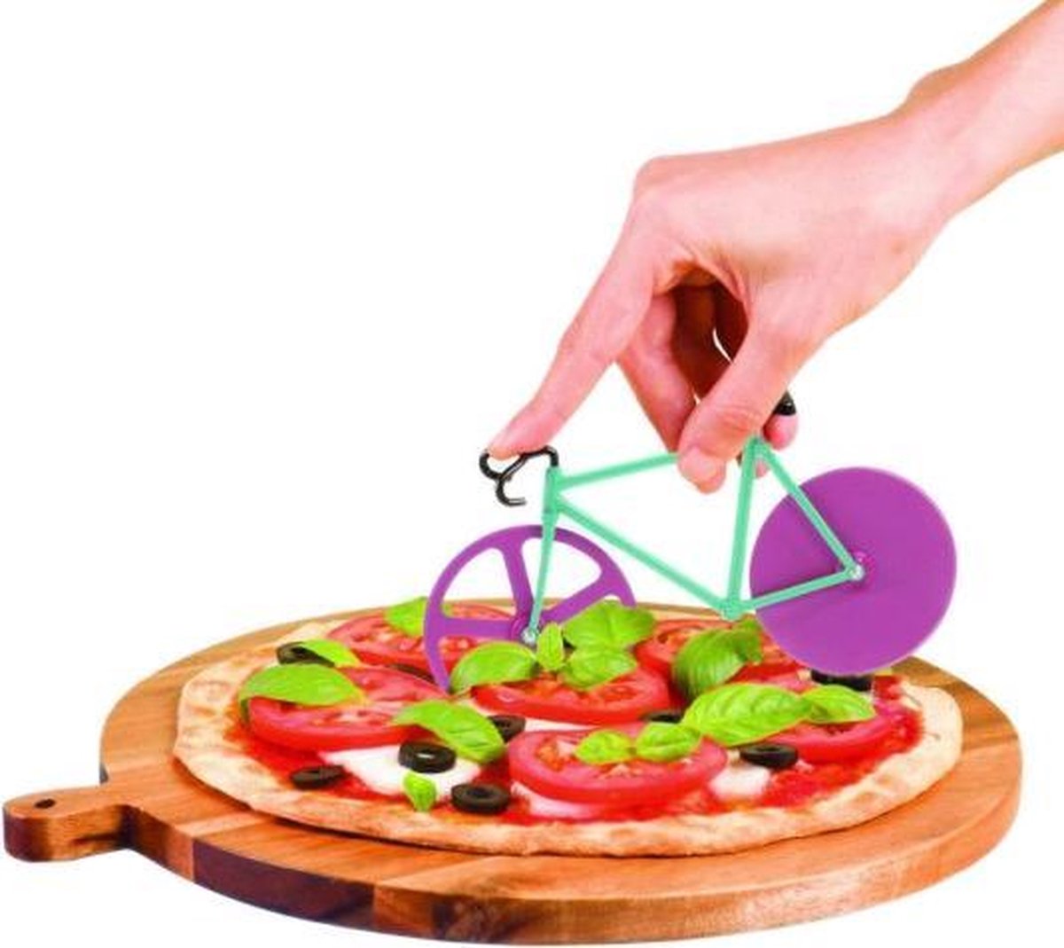 Doiy Racefiets Pizzasnijder - Mint - Roze