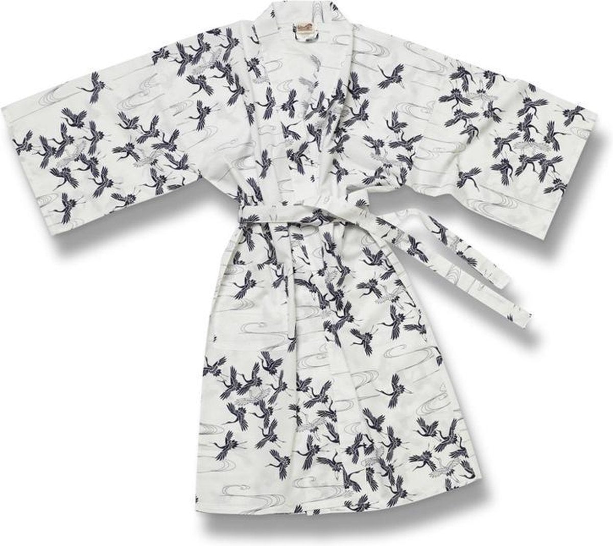 Japanse Kimono Yukata Kort Crane
