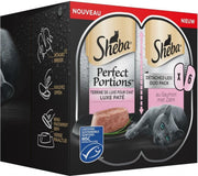 Sheba Perfect Portions - Luxe Paté met zalm - Kattenvoer - 48 porties