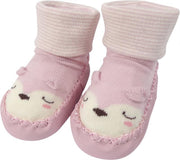 Babyslofjes Diertje Roze - Anti-slip - 9-12 maanden