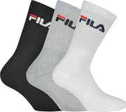 Fila - Tennis Socks 3-Pack - Grijs/Wit/Zwart - Heren - maat  43-46