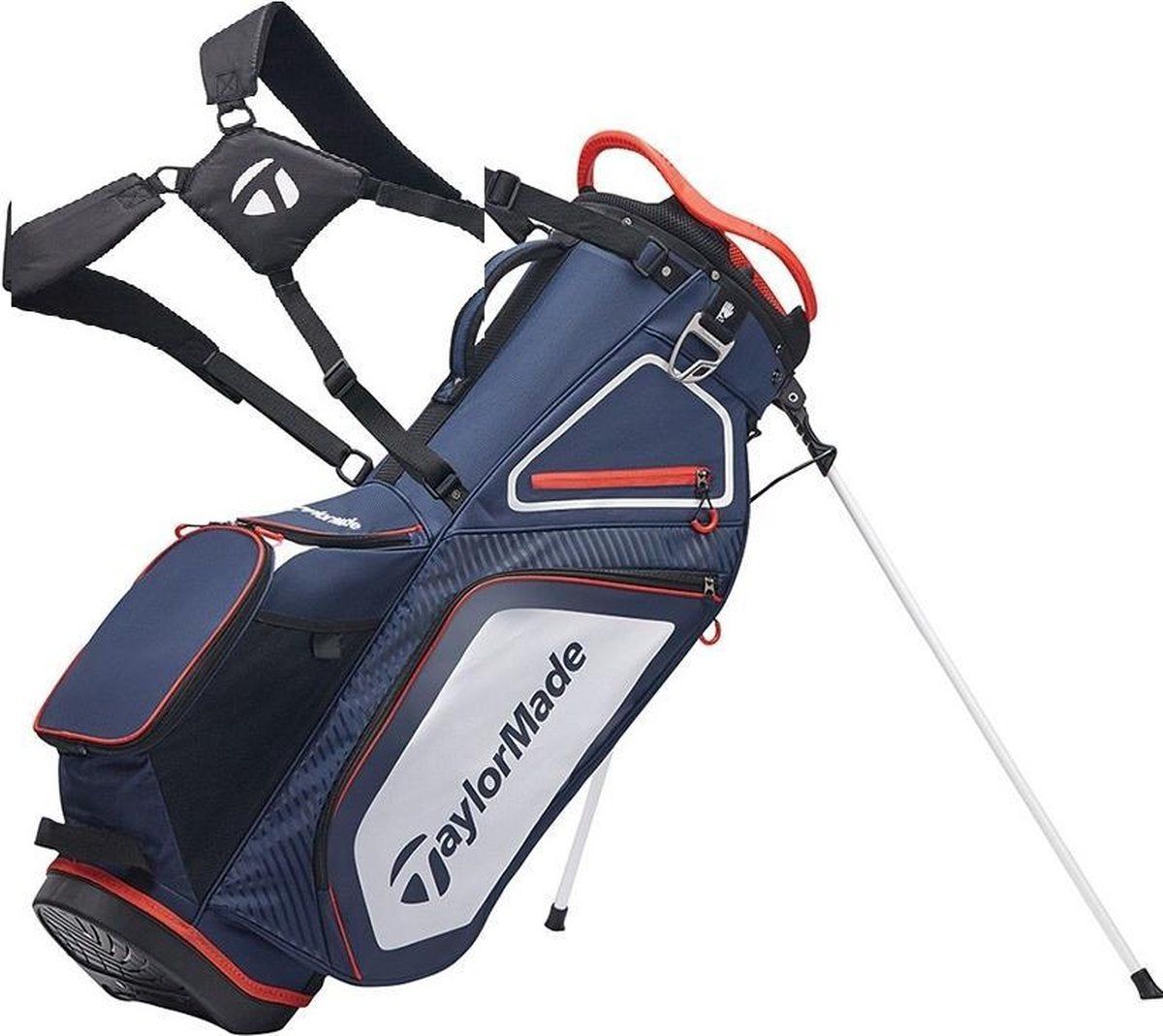 TaylorMade Pro Stand 8.0 Standbag 2020 - Blauw Rood