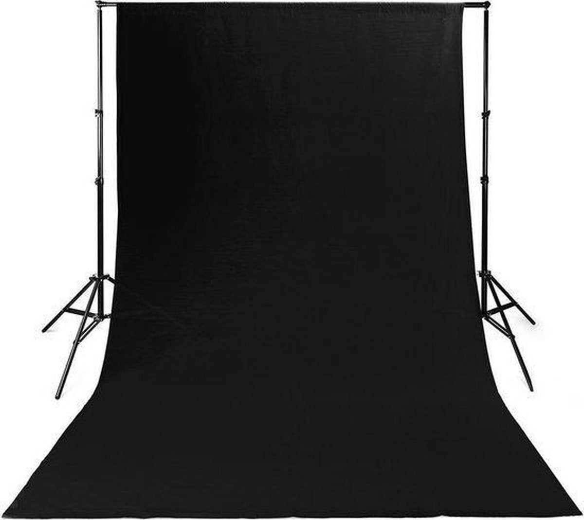 Blackscreen - 160 * 200cm - Uittrekbare zwarte screen - fotostudio met Chromakey effect - film shooting background - backdrops fotografie - fotografie