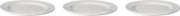 Mammoet Bord brede rand Budgetline 24.5 cm Wit Porselein 3 stuk(s)