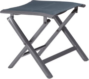 relaxdays Campingkruk aluminium - viskrukje - kampeerkruk - inklapbaar - grijs - visstoel antraciet