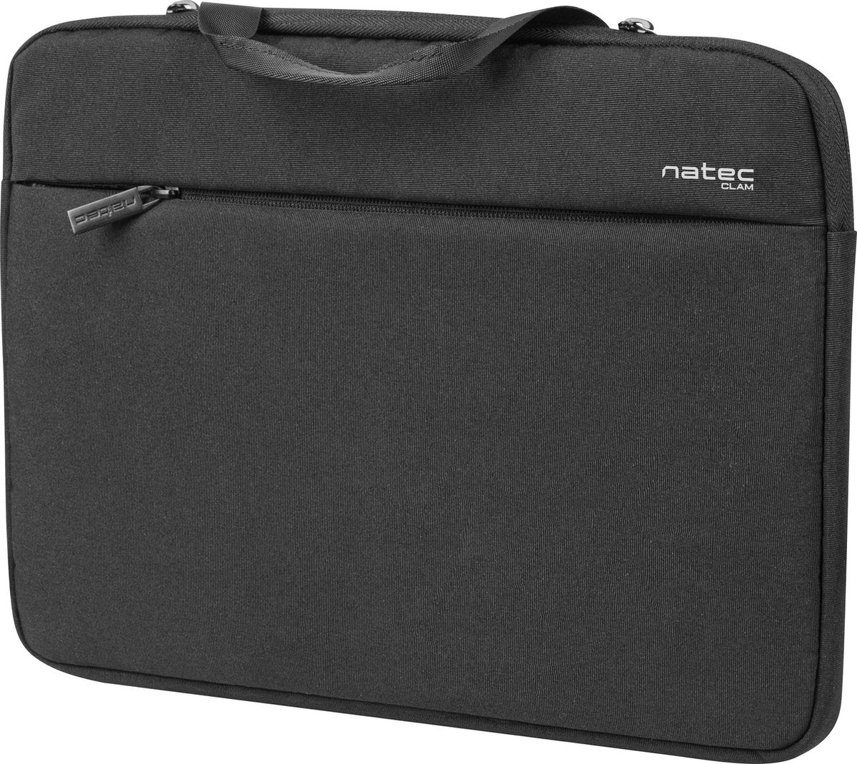 Natec Clam laptop sleeve voor 14.1 inch laptops - Zwart
