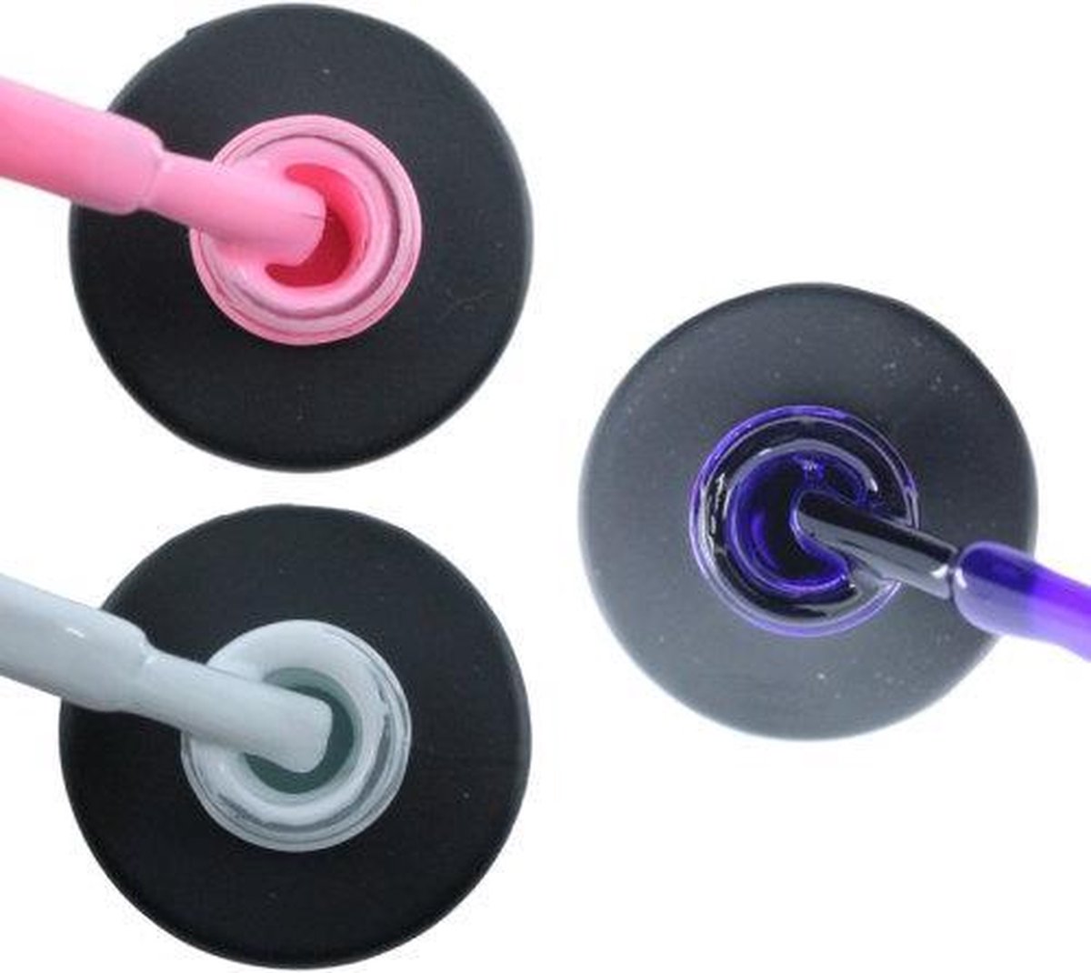 Influence Gellac 3 x 10 ml - PERKYPINK & SNOWWHITE & PRECIOUSPURPLE - UV / LED Gellak - Gel nagellak - Gel lak - Roze Wit Paars