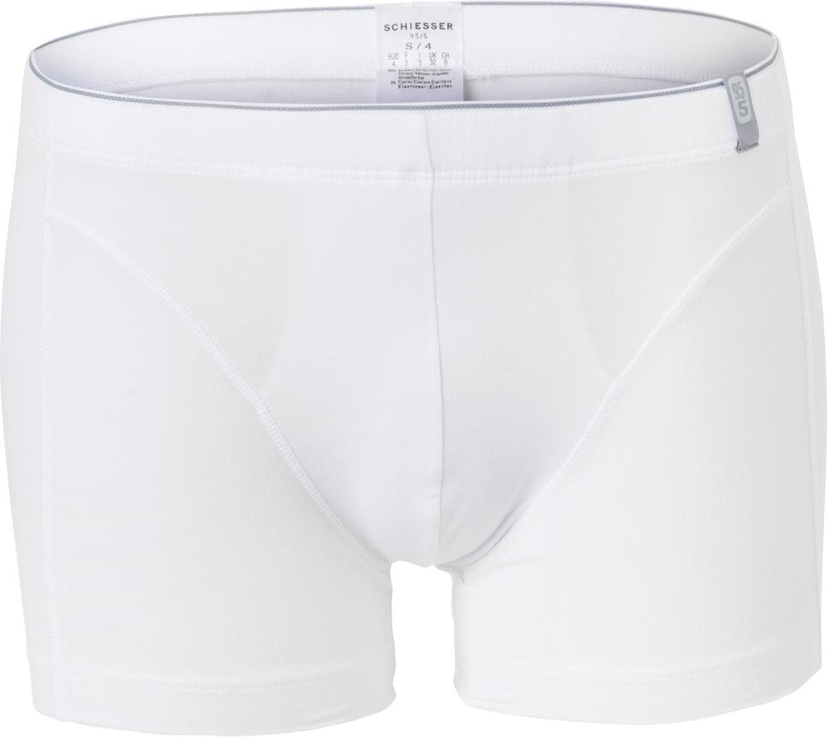 SCHIESSER 95/5 heren boxershort (1-pack) - soft band - wit -  Maat: 3XL