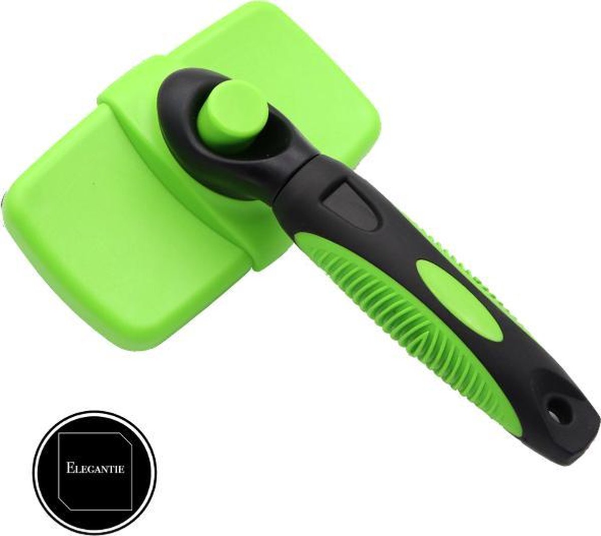 ElegaPet Hondenborstel Lime - Hondenhaar Verwijderen - Kat en Hondenkam - Slickerborstel Hond en Kat - Groomer - Ondervacht Kam Hond - Borstel Hond - Hondenborstel Langharig en Kortharig - Slickerborstel - Anti Klit/Knopen/Huidschilfers
