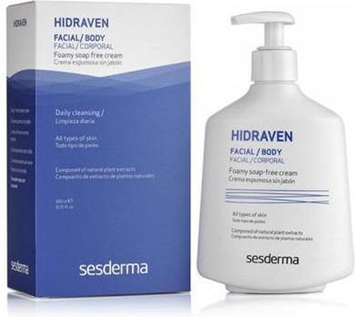 Sesderma Hidraven Facial And Body Foamy Soap-Free Cream Wash 300ml