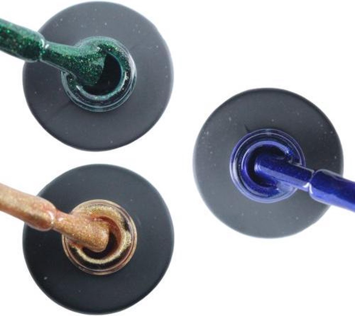 Influence Gellac 3 x 10 ml - GUILTYGREEN & ROSEGOLD & DENIMBLUE - UV / LED Gellak - Gel nagellak - Gel lak - Groen Goud Blauw