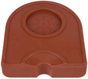 tamper mat - hoek - bruin - tampermat - tampingmat - tamperhouder - barista tools - barista-accessoires - thuis barista - thuisbarista