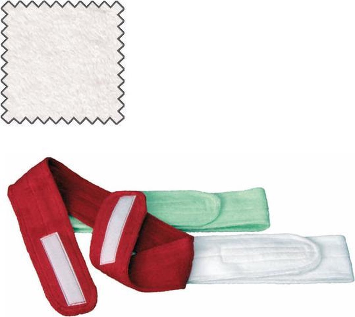 Badstof bandeau per 5 stuks  wit