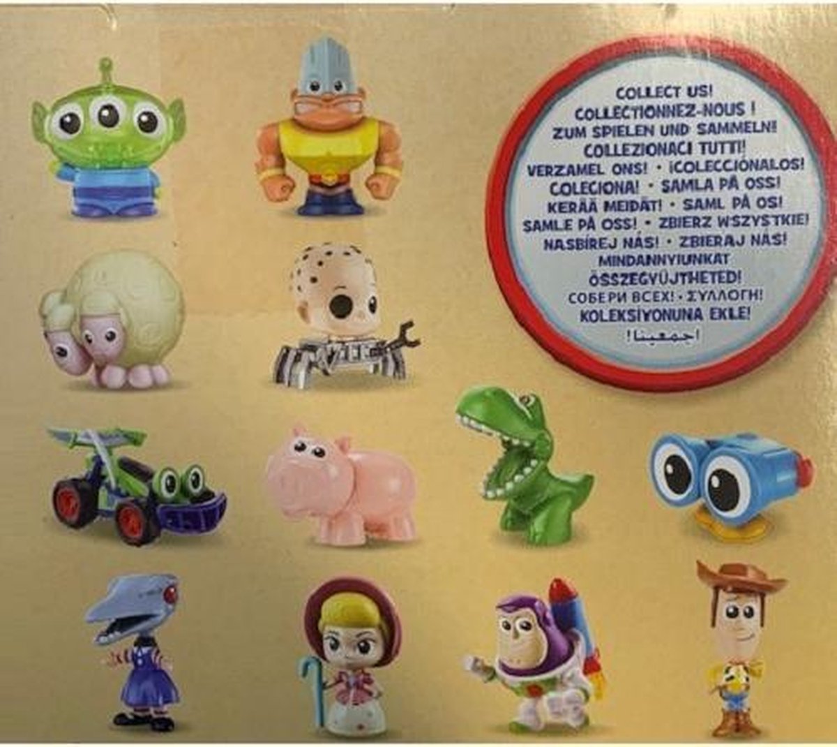 Speelset van Toy Story Mini's 12 verschillende ca 4 -5 cm
