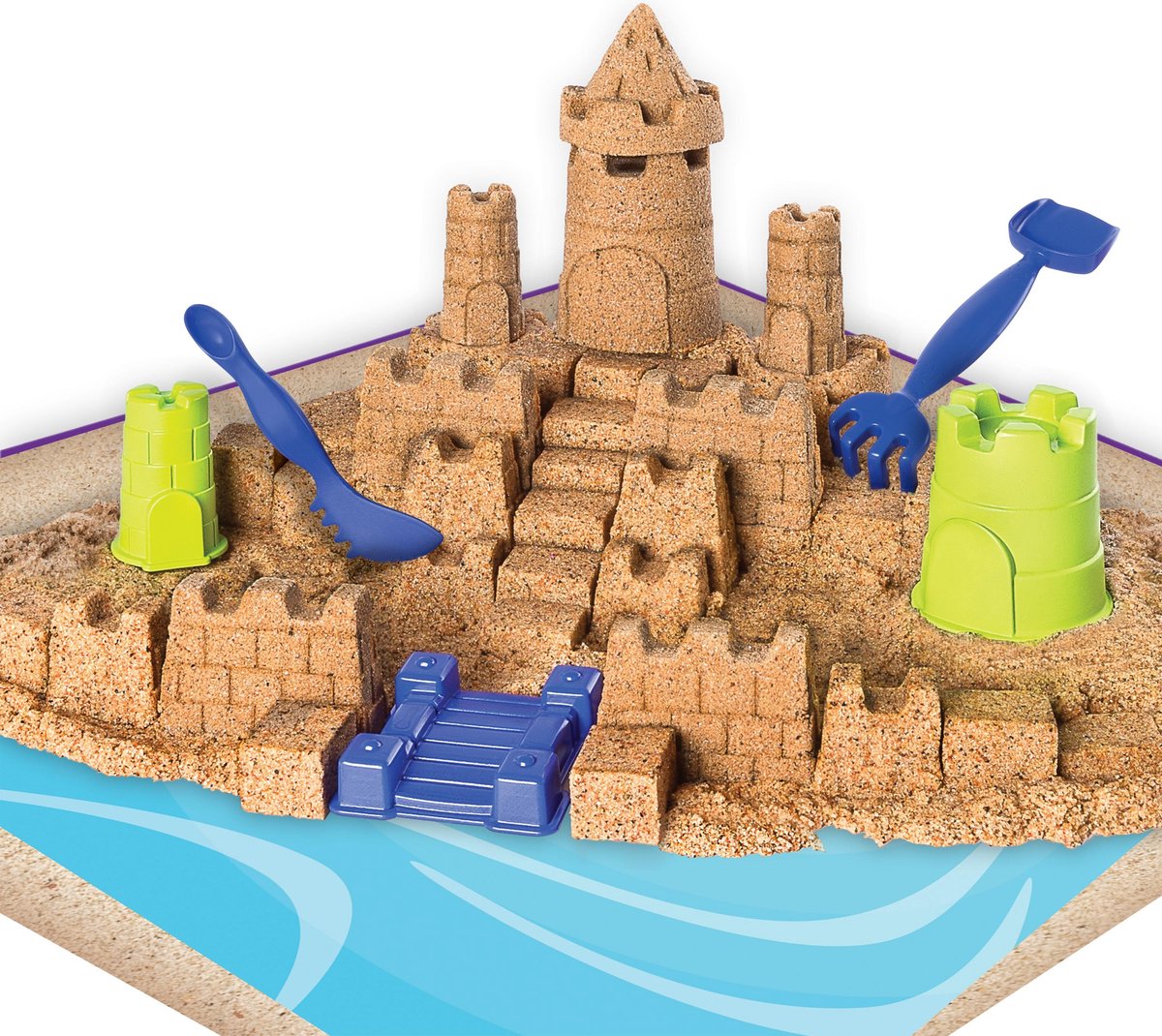 Kinetic Sand - Beach Sand Kingdom-speelset met 1