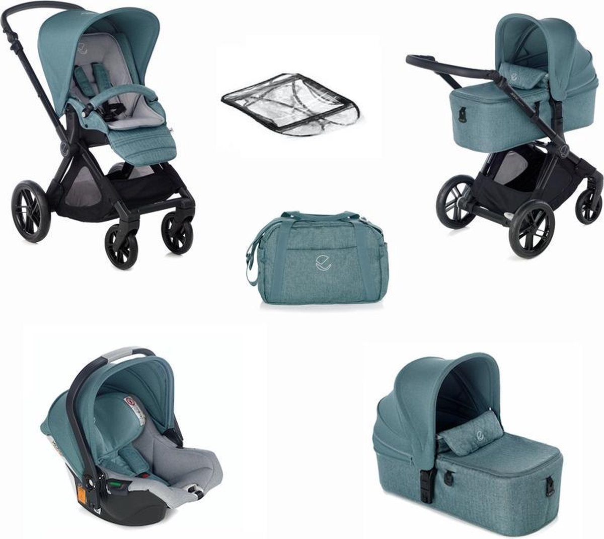 Jane Muum Micro Koos (Mild Blue 2021)  + gratis Luiertas & regenhoes t.w.v. €139