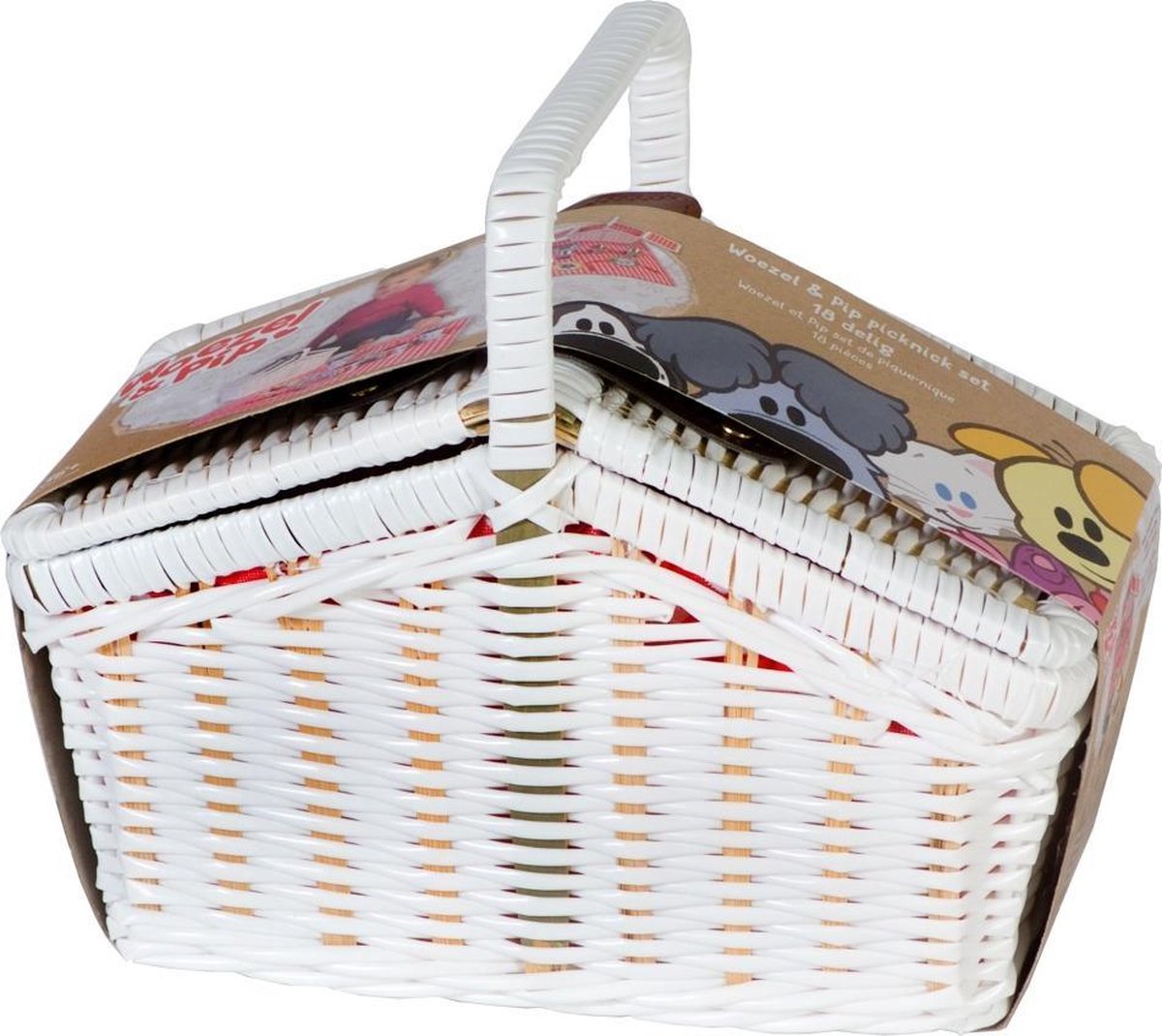 Woezel en Pip Tinnen Picknickset 14-delig - Rubo Toys