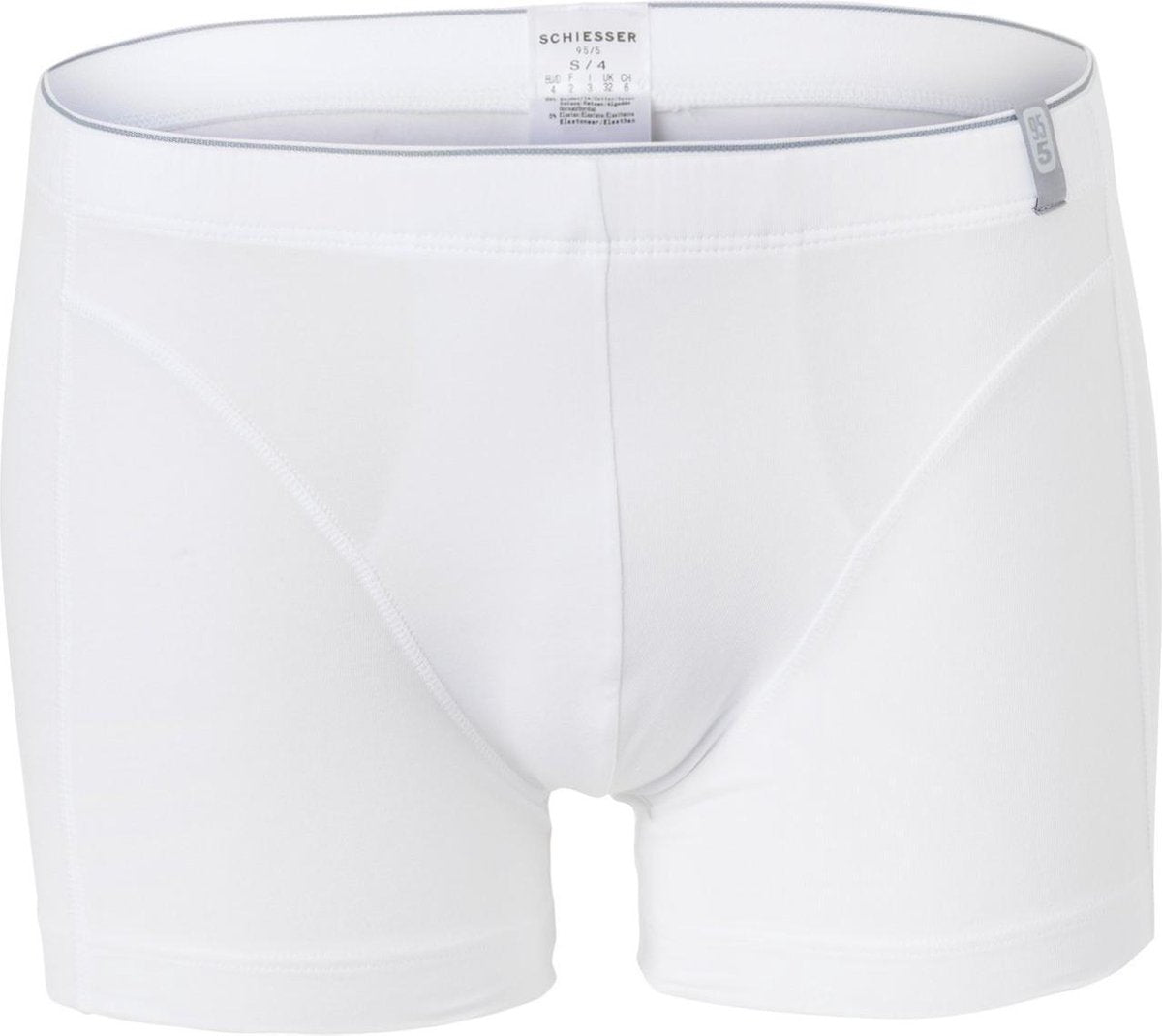 SCHIESSER 95/5 heren boxershort (1-pack) - soft band - wit -  Maat: XXL