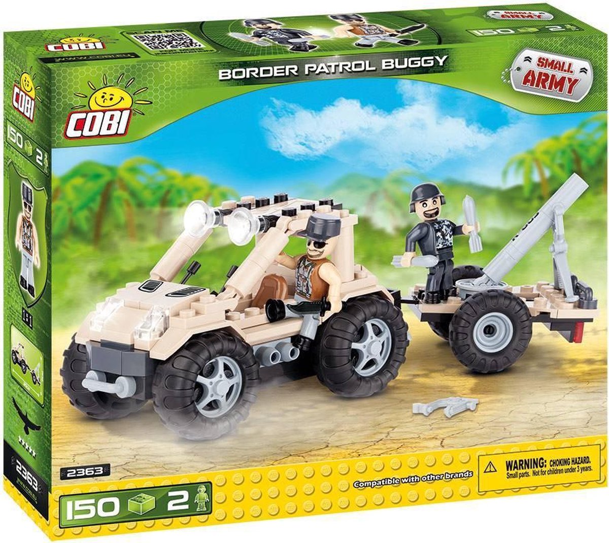 Cobi 150 Pcs Small Army /2363/ Border Patrol Buggy