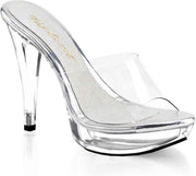 Fabulicious Muiltjes met hak -44 Shoes- COCKTAIL-501 US 13 Transparant