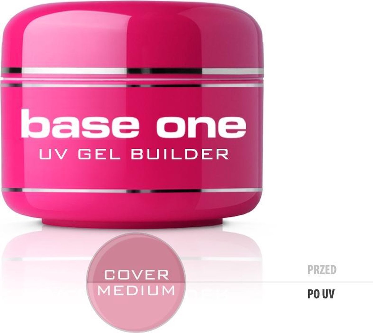 Silcare - Gel Base Masking Uv Gel To The Claw One Cover Medium 15G