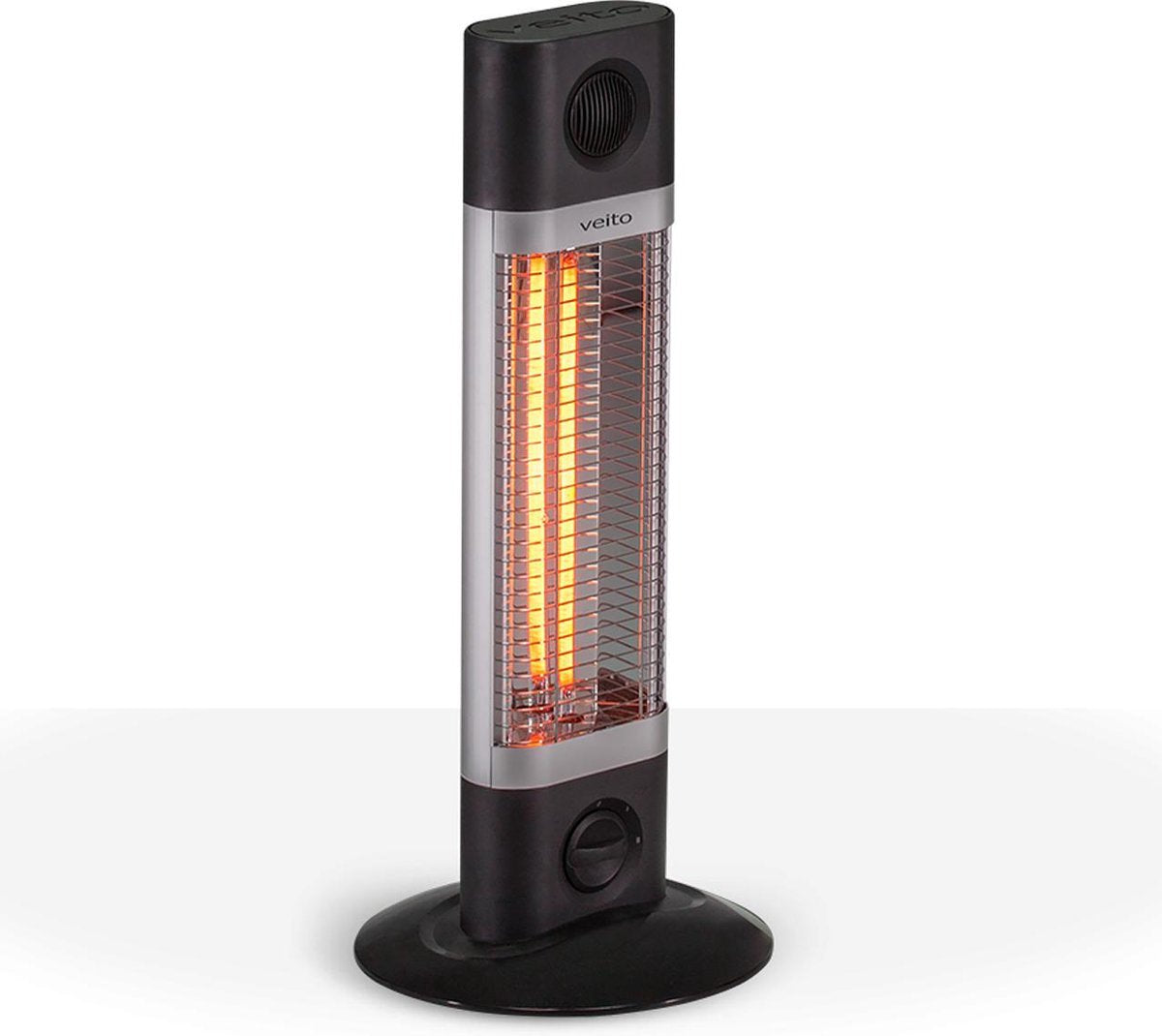 Veito CH1200LT - Zwart - Zeer handzame en energiezuinige hoge capaciteit Carbon Infrarood verwarming / Bijverwarming / Elektrische verwarming / Energiezuinig / Veranda verwarming / 1200W