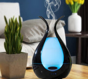 Seidon™ Aroma Diffuser - Zwart Vulkaan - Gratis Ebook - Luchtbevochtiger – Geur Verspreider