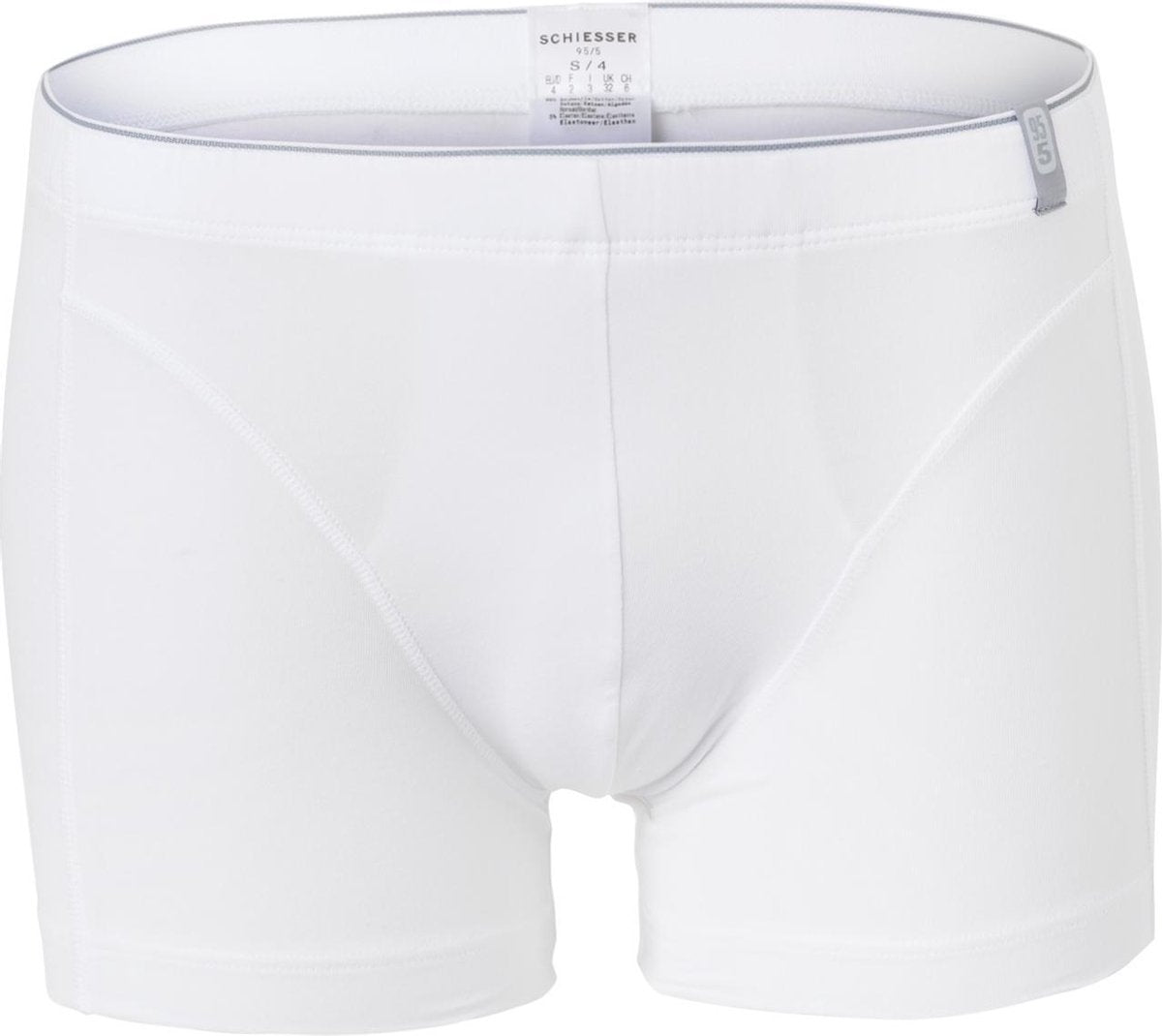 SCHIESSER 95/5 heren boxershort (1-pack) - soft band - wit -  Maat: 4XL