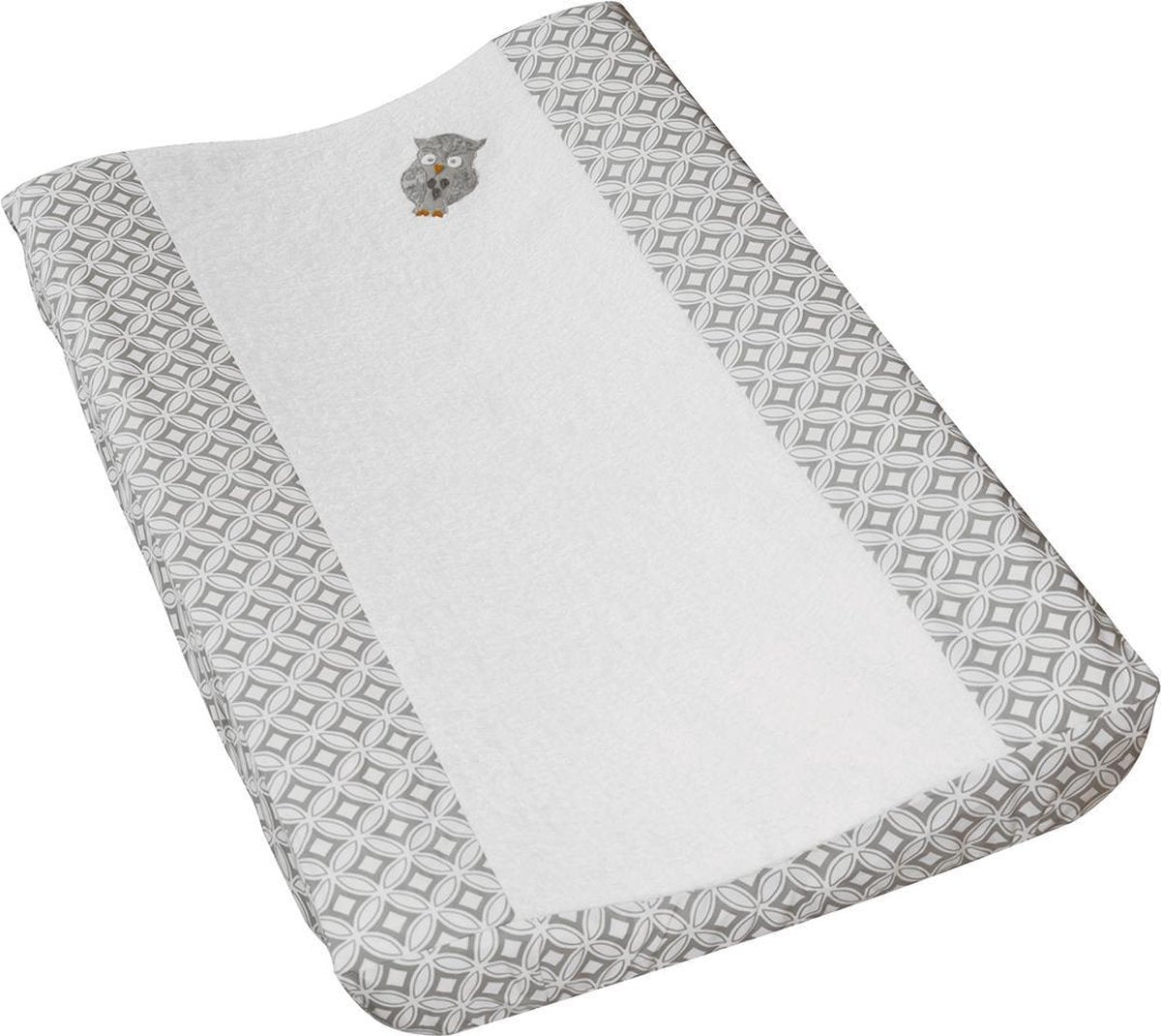 Taftan - Aankleedkussenhoes - Uiltjes - 72 x 44 cm - grijs