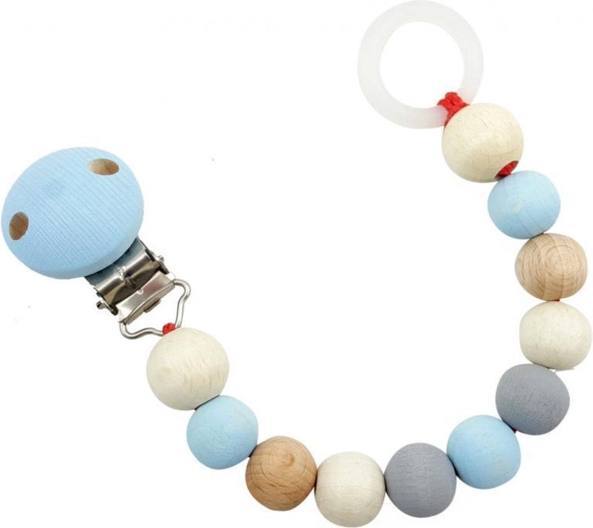 Speenketting (naturel/blauw)