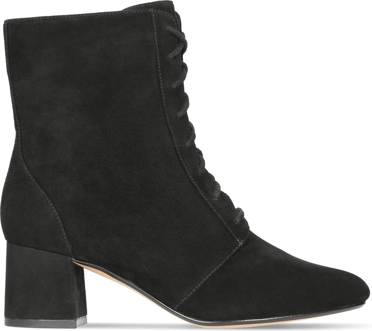 Clarks - Dames schoenen - Sheer55 Lace - D - black suede - maat 38