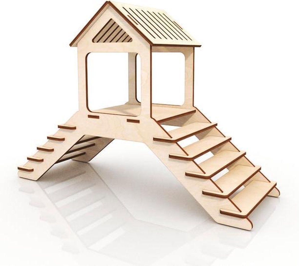 Hamster House | Houten huis |Huisje voor knaagdieren | Hamster | Muis |