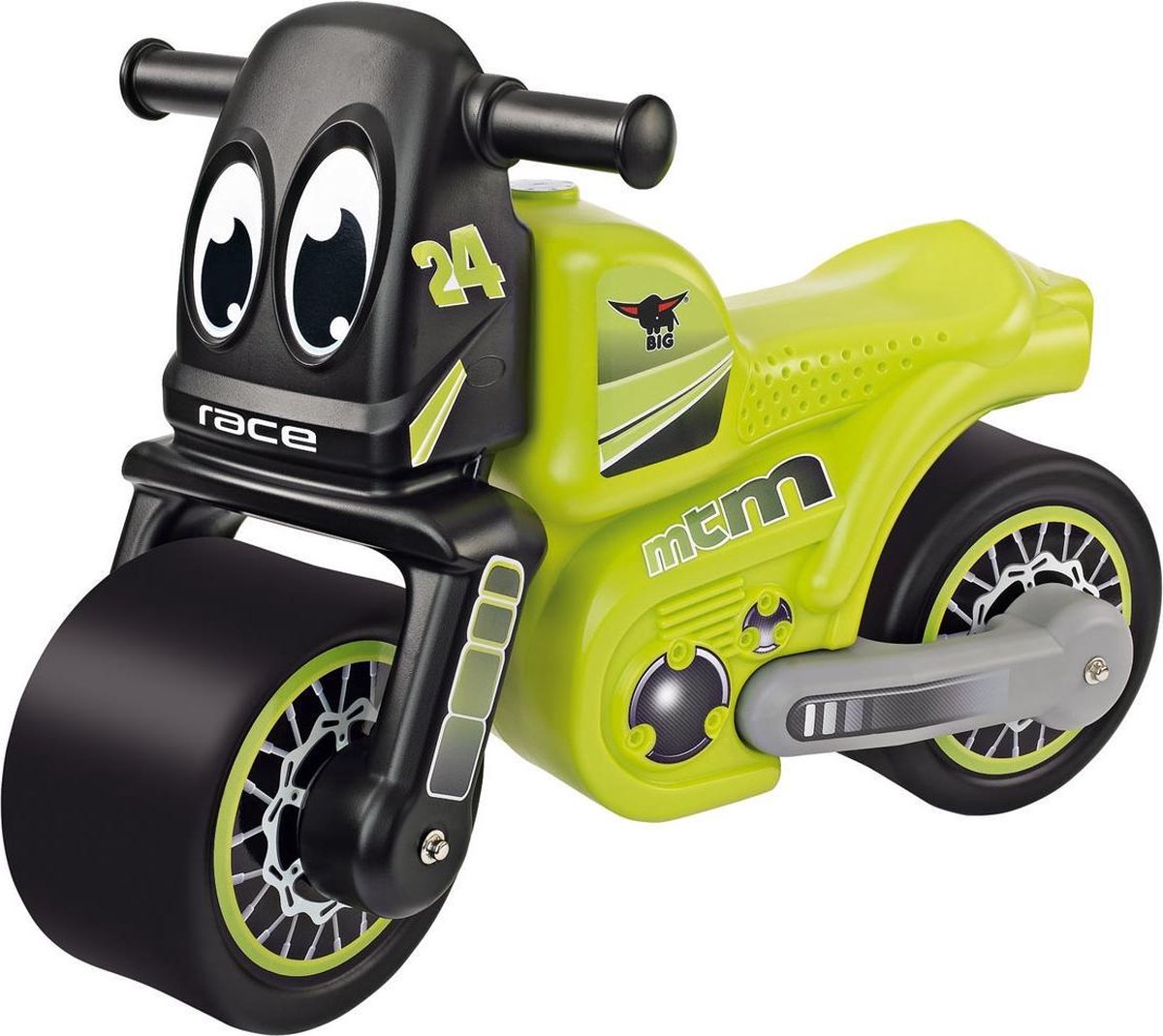 BIG Racing Bike - Loopmotor - Geel/Zwart