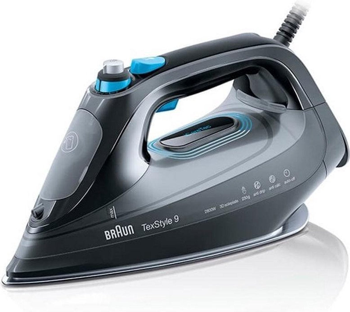 Braun TexStyle 9 - SI 9188 EBK - Stoomstrijkijzer - Zwart