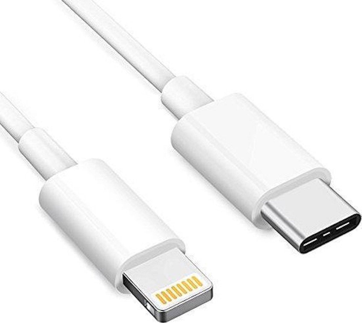 Apple USB-C naar Lightning kabel - 1m -USB C Naar Lightning Kabel 5V - sneller snel Laden en synchroniseren - snellader -Geschikt voor Macbook Pro / iPad Pro / iPhone 11 / 11 Pro / XS Max / XS - Wit